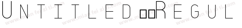 Untitled1 Regular字体转换